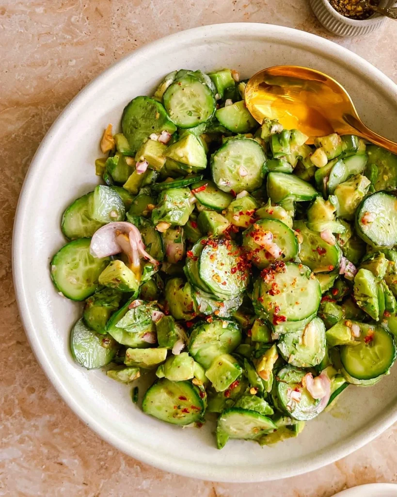 Cucumber-Avocado-Salad-Creamy-and-Ready-in-10-minutes-Recipe