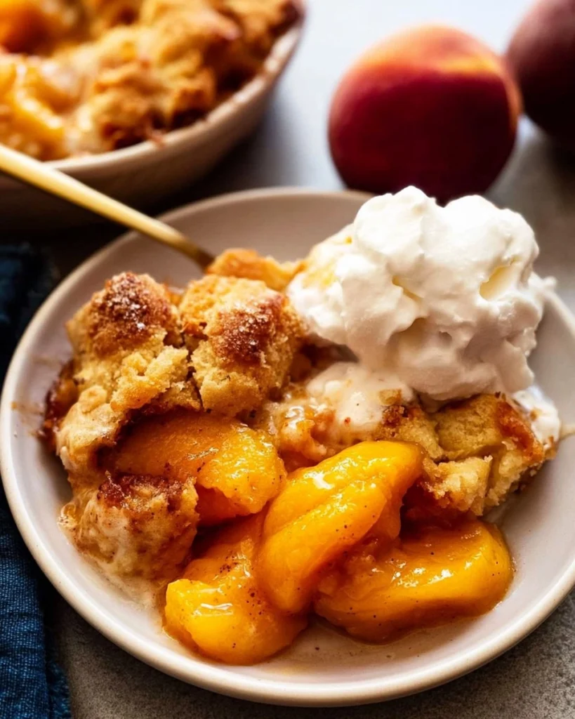 Peach-Cobbler-Old-Fashioned-Summer-Fruit-Dessert-Recipe