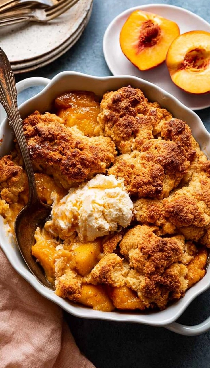 Peach Cobbler | Old-Fashioned Summer Fruit Dessert 115 Peach Cobbler | Old-Fashioned Summer Fruit Dessert