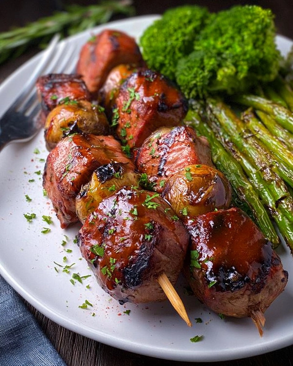 Steak Kabobs | Grilled Herb-Marinated Skewers for Dad