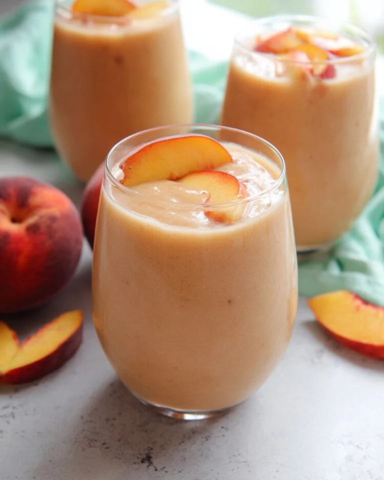 5-Minute-Peach-Smoothie-Recipe