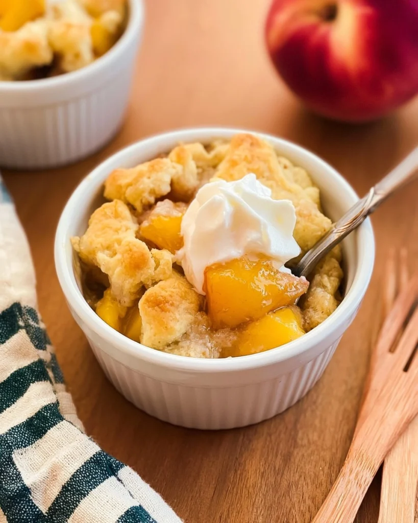 Air-Fryer-Mini-Peach-Cobbler-Recipe