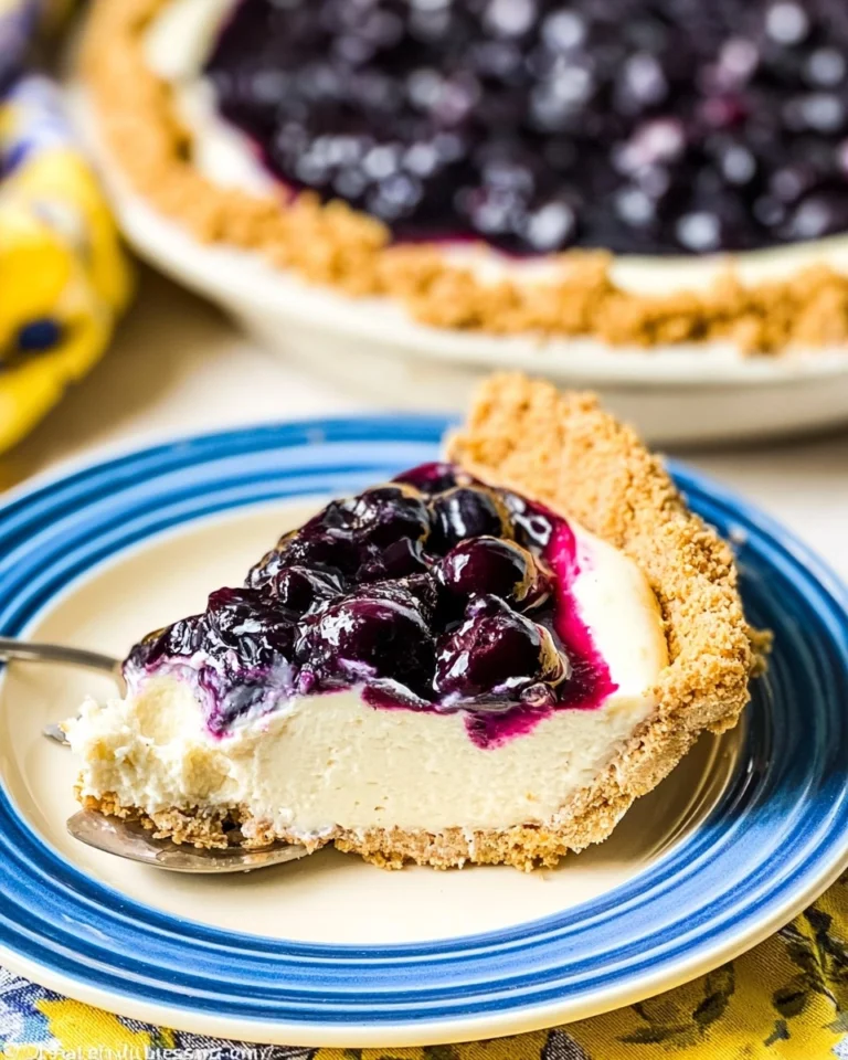 Blueberry-Cream-Cheese-Pie-No-Bake-Recipe