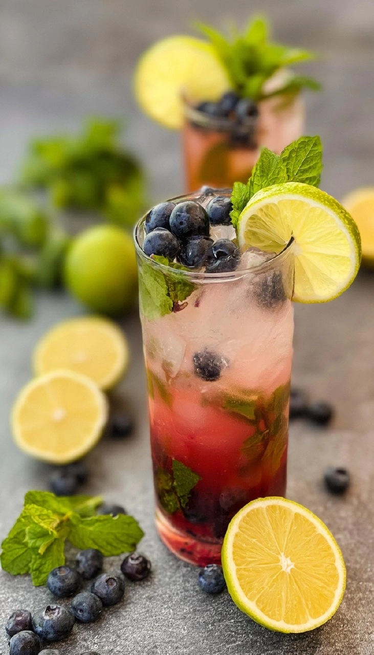 Blueberry Mojitos