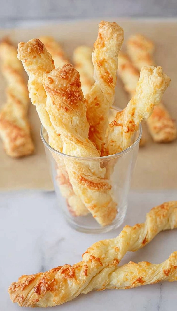 Cheese Twists with Puff Pastry