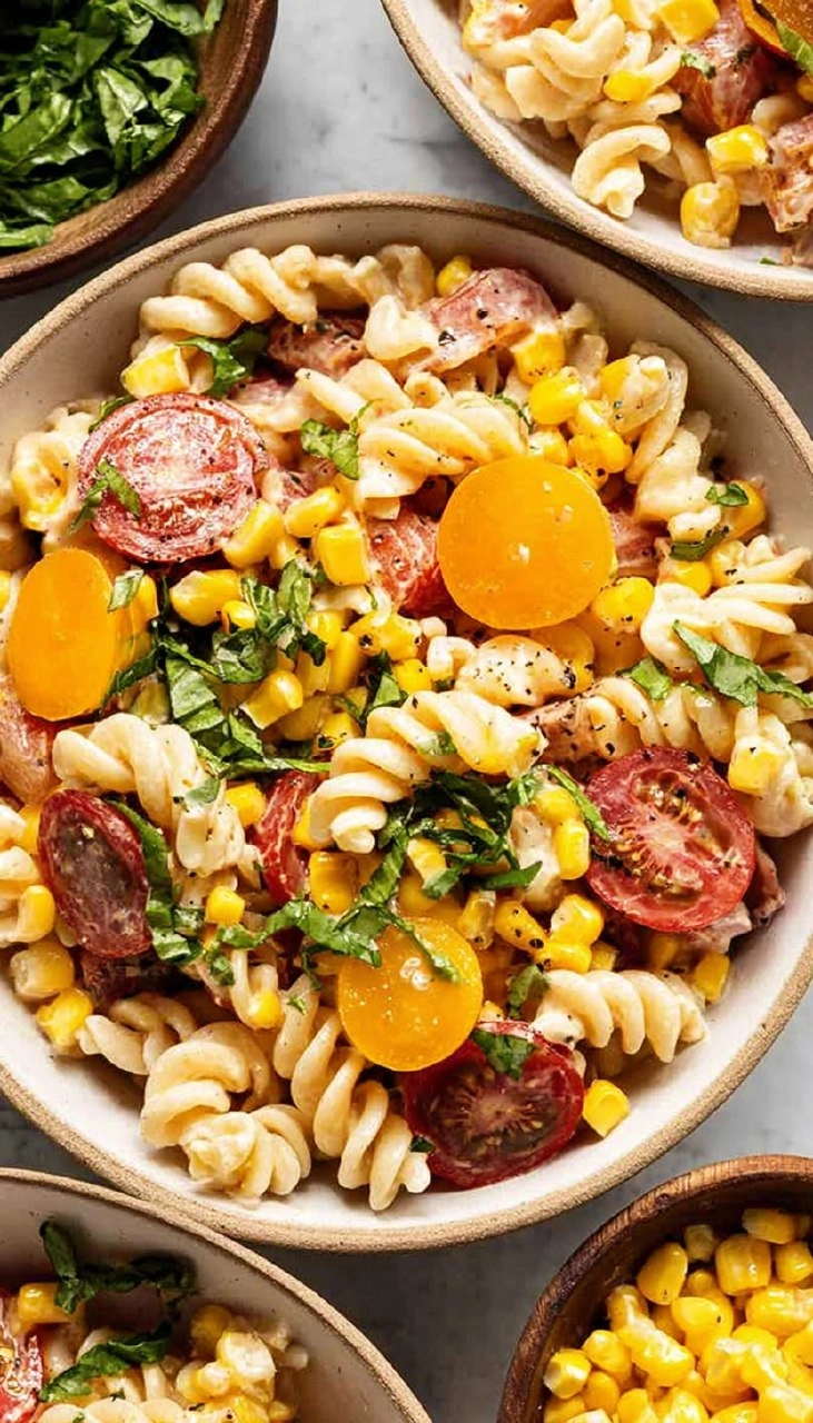 Corn and Tomato Pasta Salad 100 Corn and Tomato Pasta Salad