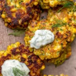 Corn-and-Zucchini-Fritters-with-Herb-Yogurt-Sauce-Recipe