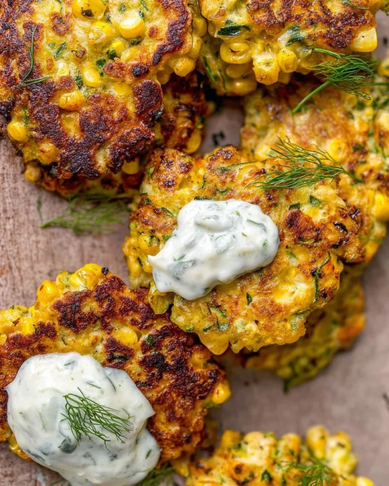 Corn-and-Zucchini-Fritters-with-Herb-Yogurt-Sauce-Recipe