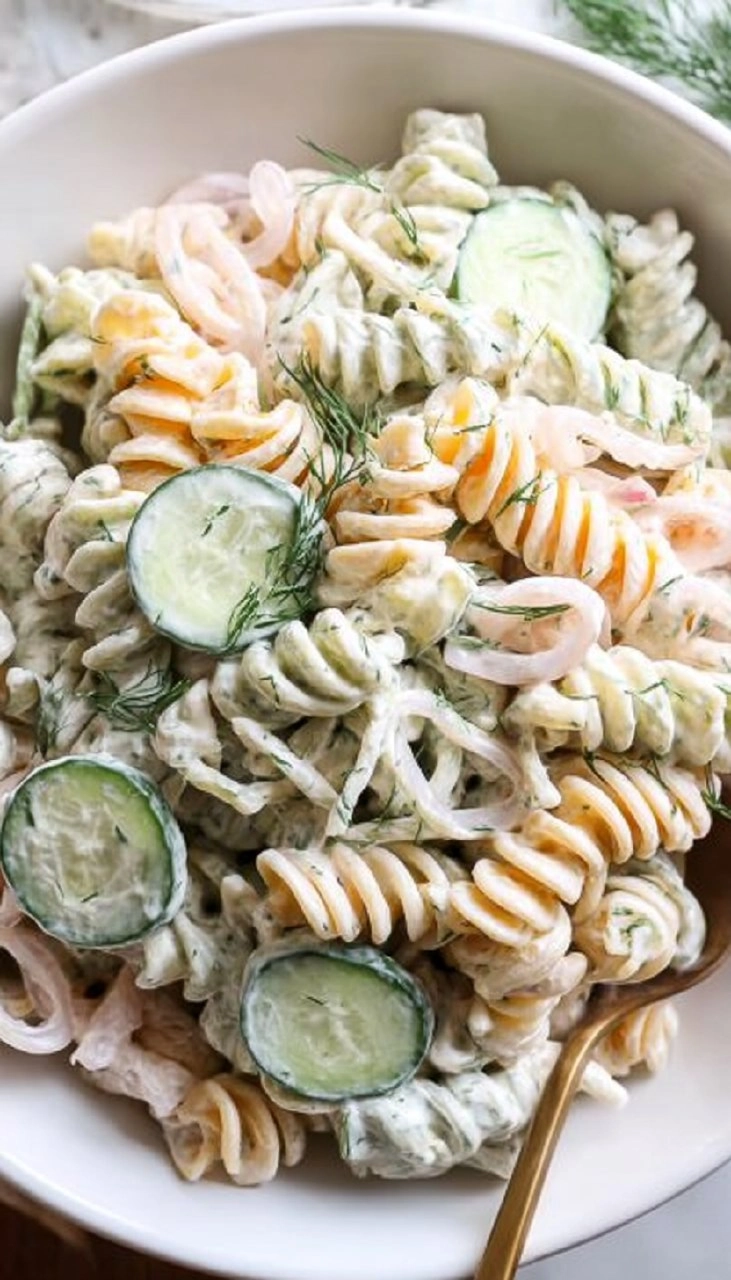 Creamy Cucumber Pasta Salad 80 Creamy Cucumber Pasta Salad