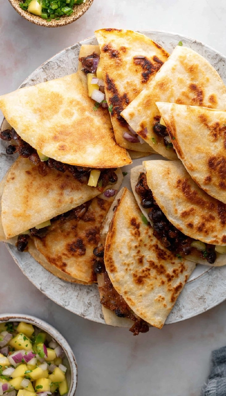 Crispy Smashed Black Bean Tacos with Mango Salsa. 105 Crispy Smashed Black Bean Tacos with Mango Salsa.