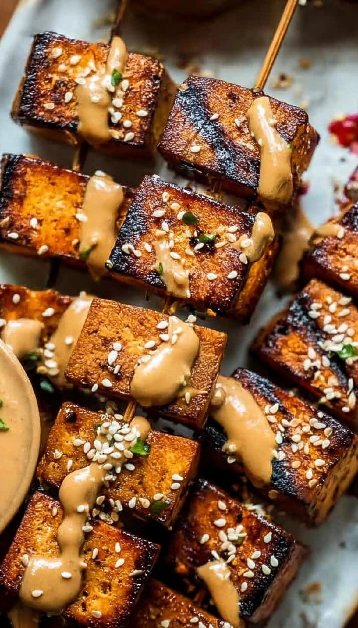 Grilled Tofu Skewers (Vegan)