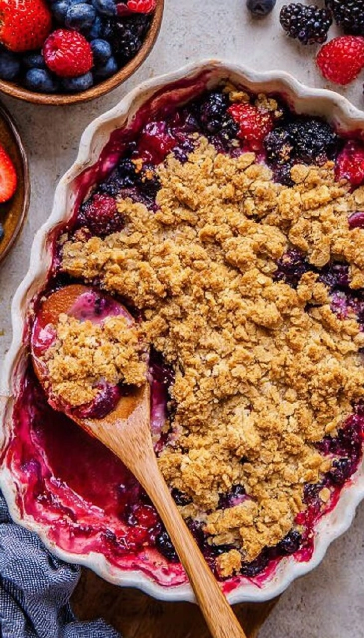 Healthy Mixed Berry Crisp (Gluten-Free) 100 Healthy Mixed Berry Crisp (Gluten-Free)