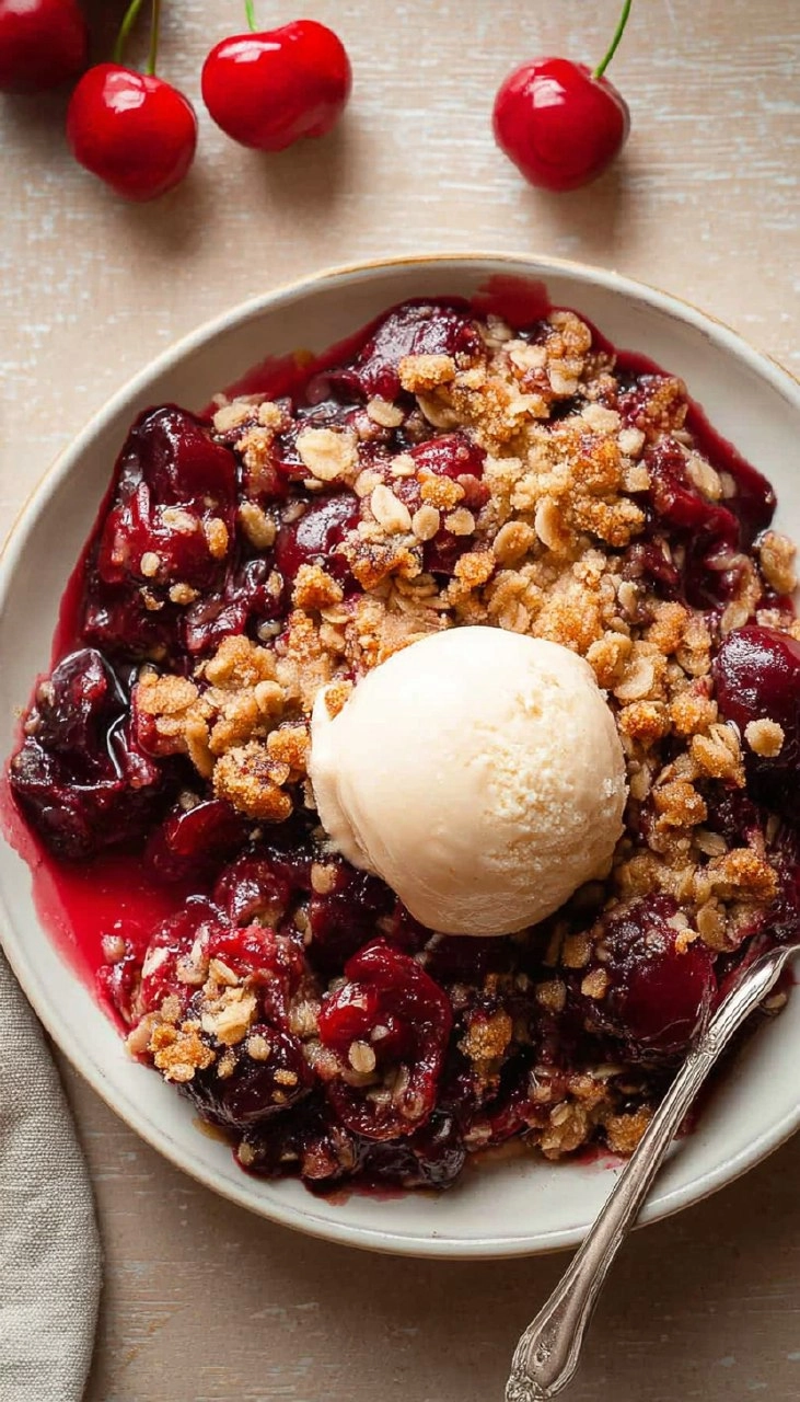Homemade Cherry Crisp 100 Homemade Cherry Crisp