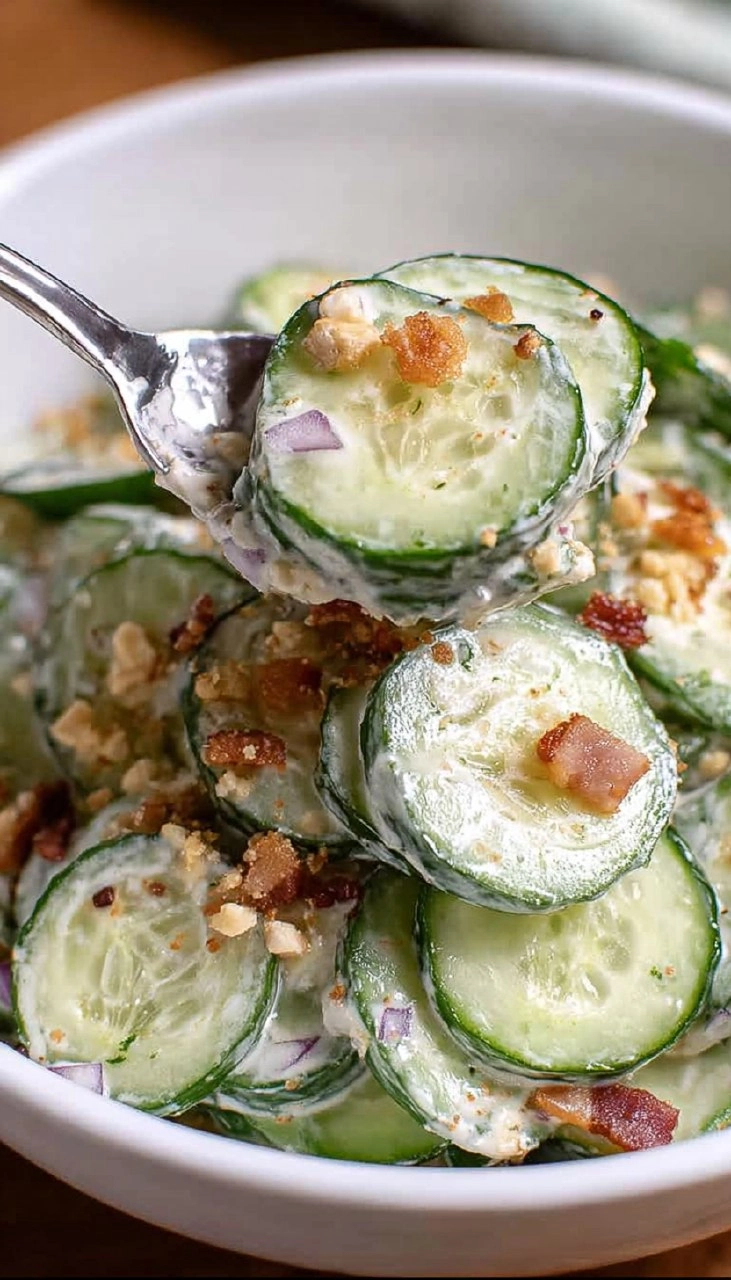 Jalapeno Popper Cucumber Salad