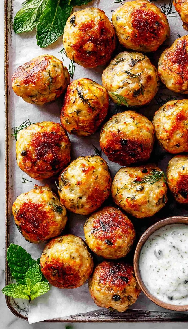 Mediterranean Chicken Meatballs