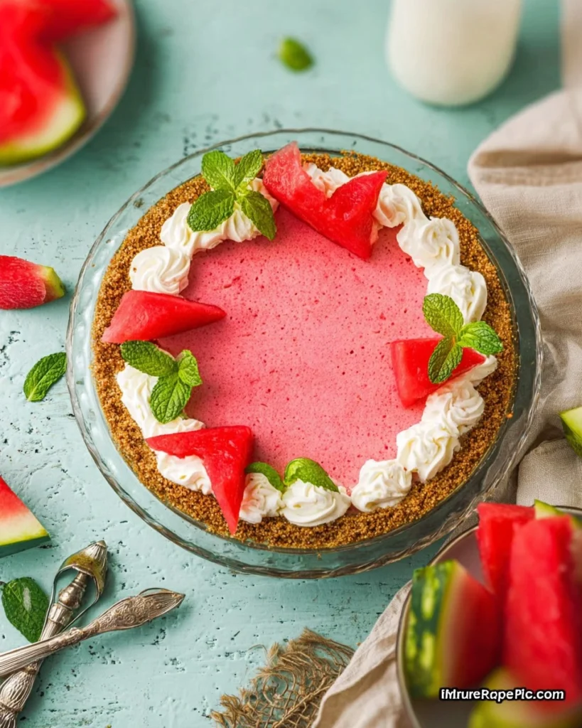 No-Bake-Watermelon-Pie-An-Easy-Summer-Dessert-Recipe