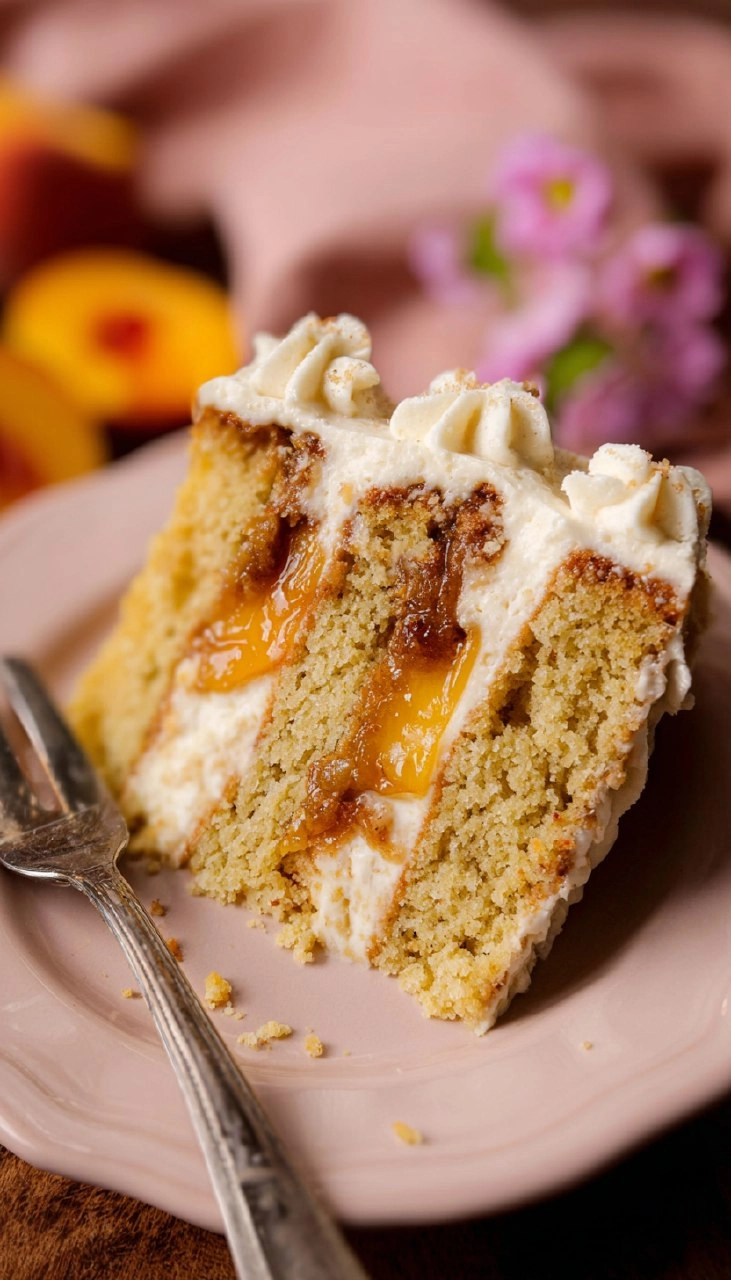 Peach Cobbler Cake 190 Peach Cobbler Cake