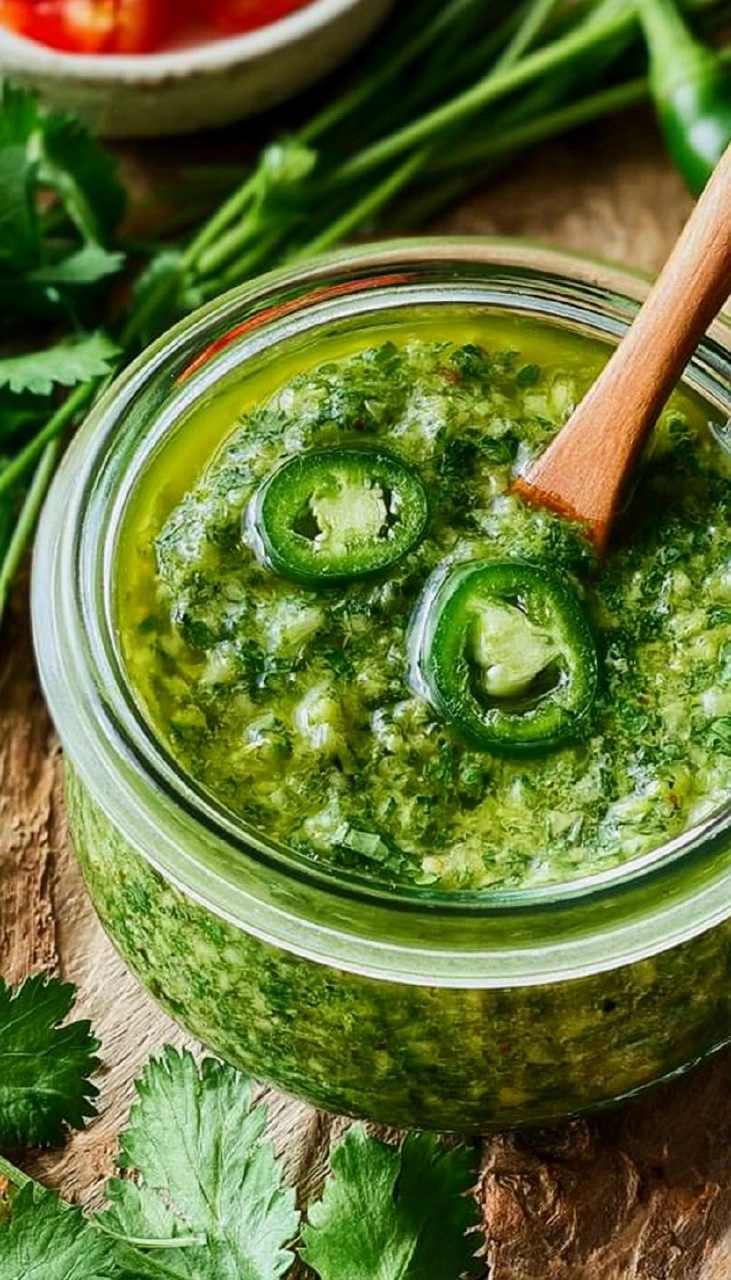 Spicy Chimichurri Sauce with Jalapeño 85 Spicy Chimichurri Sauce with Jalapeño