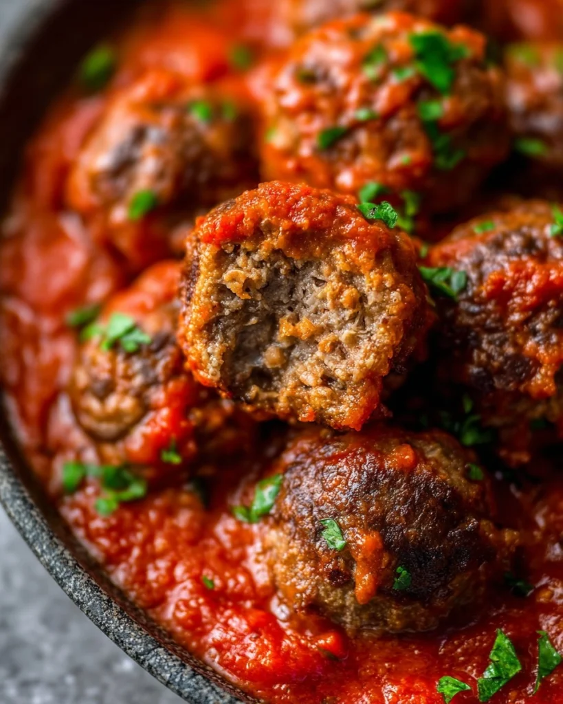 Baked-Meatball-Recipe-with-The-Best-Marinara-Sauce
