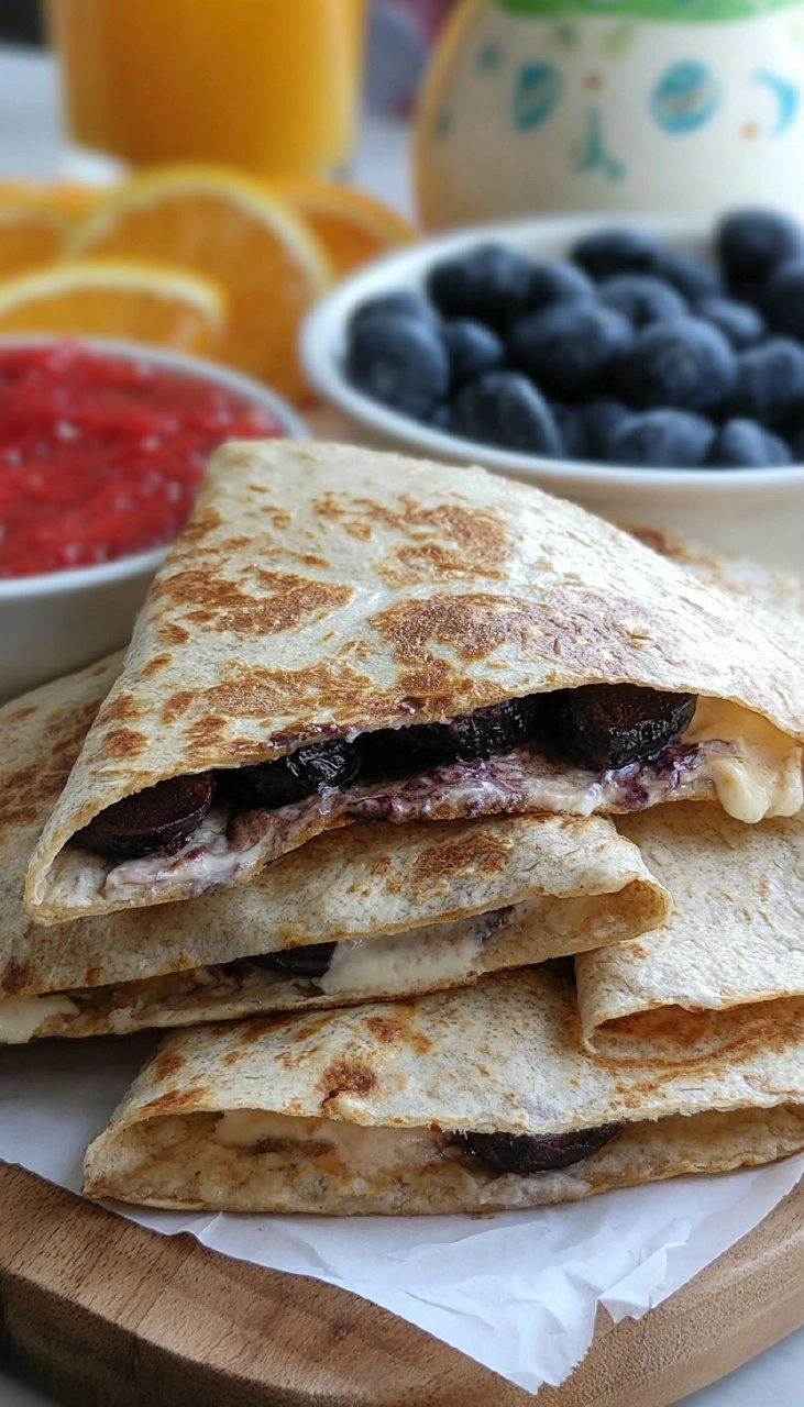 Blueberry Breakfast Quesadilla