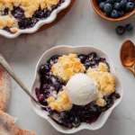 Blueberry Cobbler with Almond Topping 121 Blueberry-Cobbler-with-Almond-Topping-Recipe