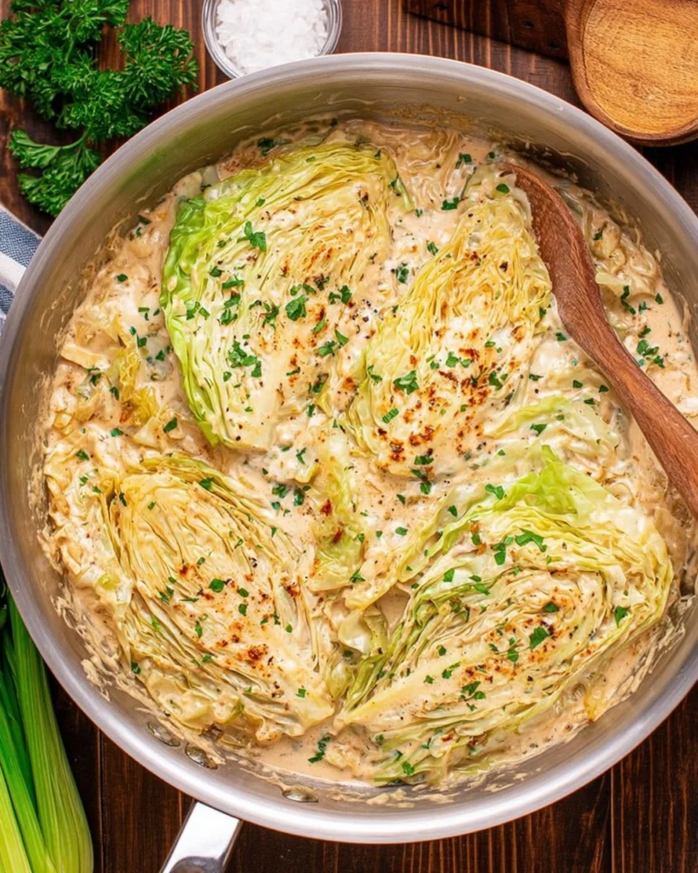 Creamy-Garlic-Parmesan-Cabbage-Low-Carb-Skillet-Recipe-Recipe