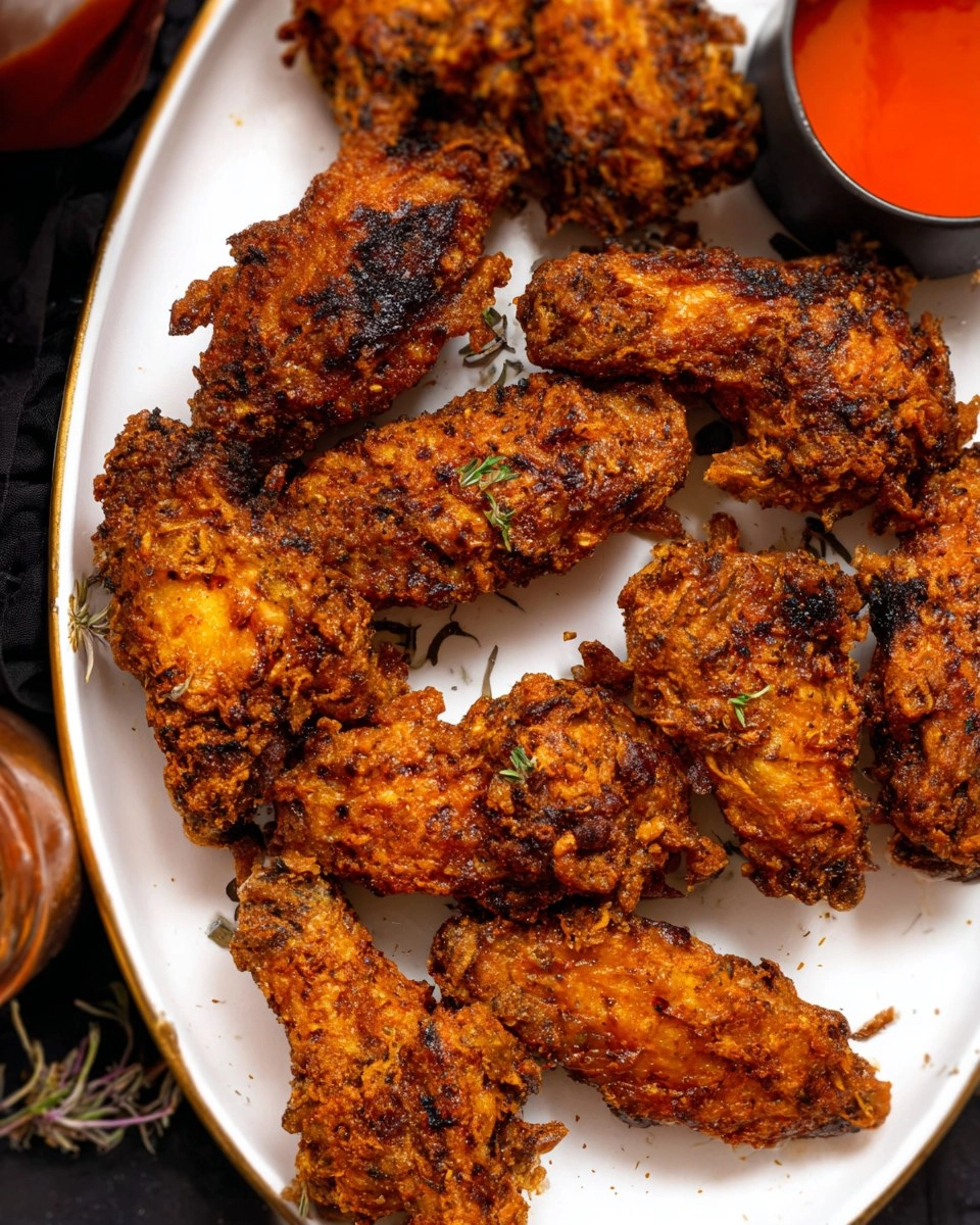 Crispy Spicy Fried Chicken Wings