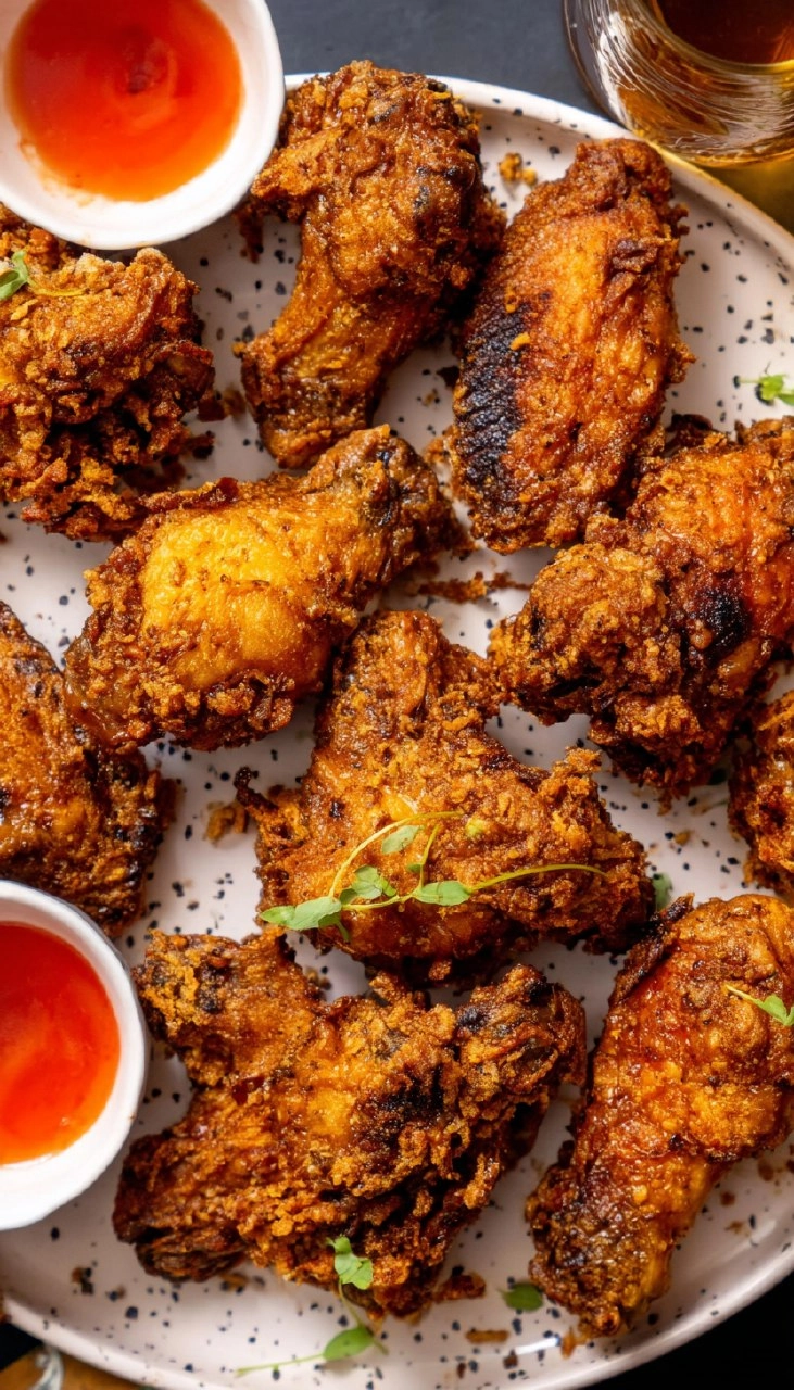 Crispy Spicy Fried Chicken Wings