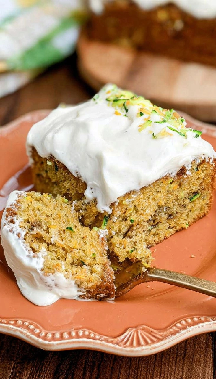 Easy Zucchini Cake With Cream Cheese Frosting