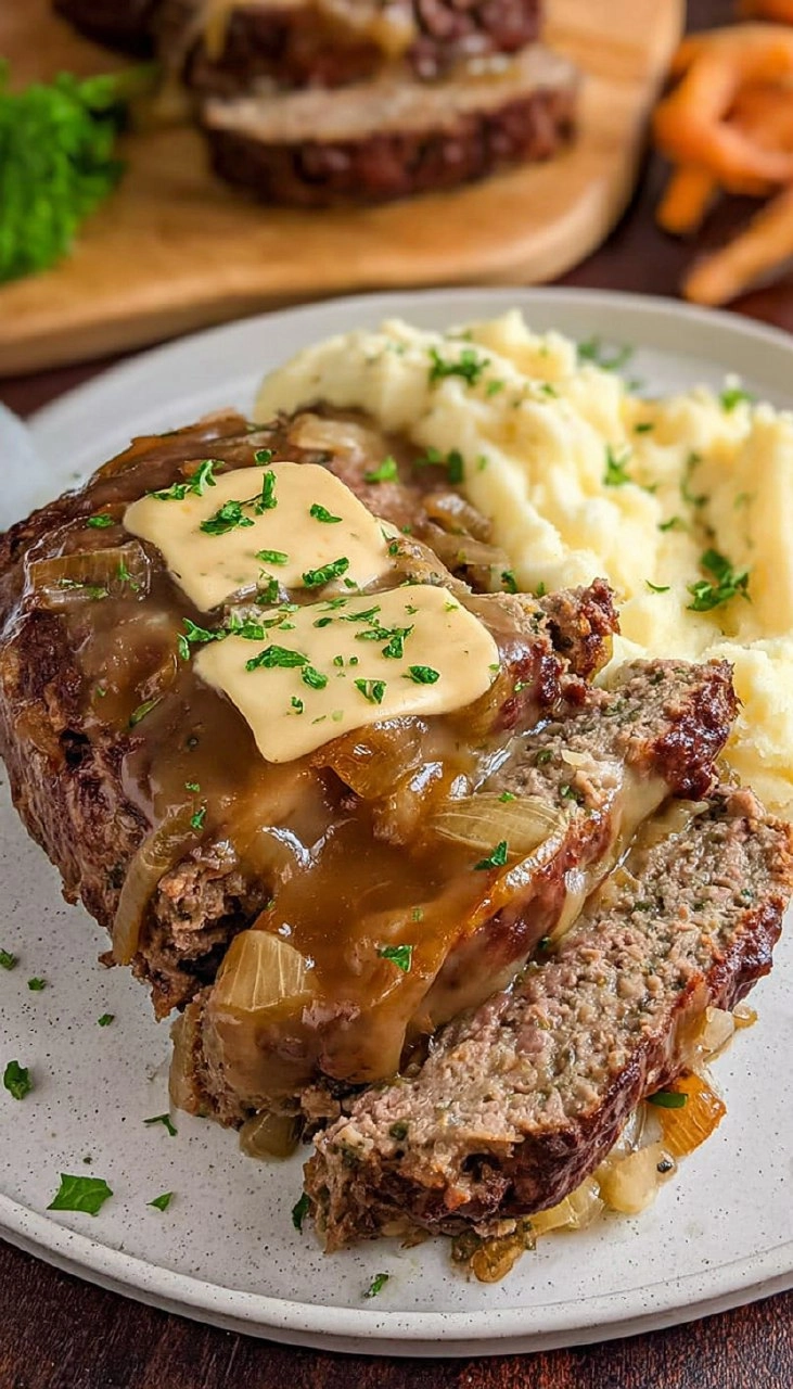 French Onion Meatloaf