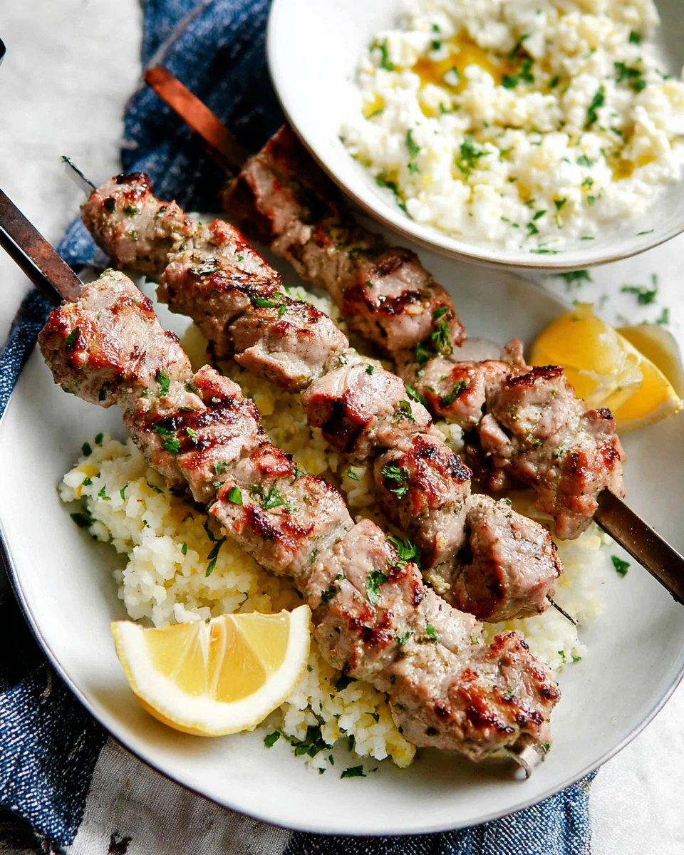 Greek Pork Souvlaki Skewers 94 Greek Pork Souvlaki Skewers