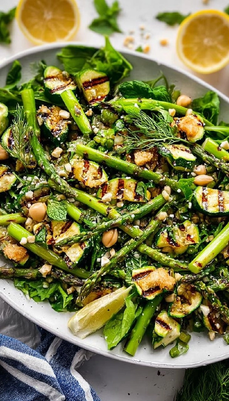 Grilled Asparagus & Zucchini Salad 125 Grilled Asparagus & Zucchini Salad