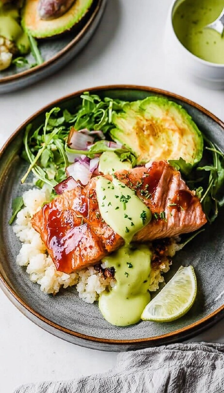 Honey Chipotle Salmon Bowls 125 Honey Chipotle Salmon Bowls