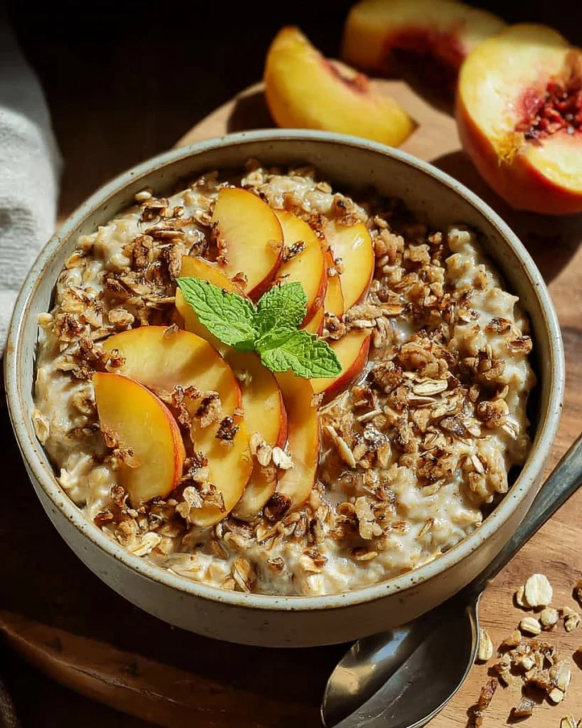 Peach-Cobbler-Oatmeal-Recipe