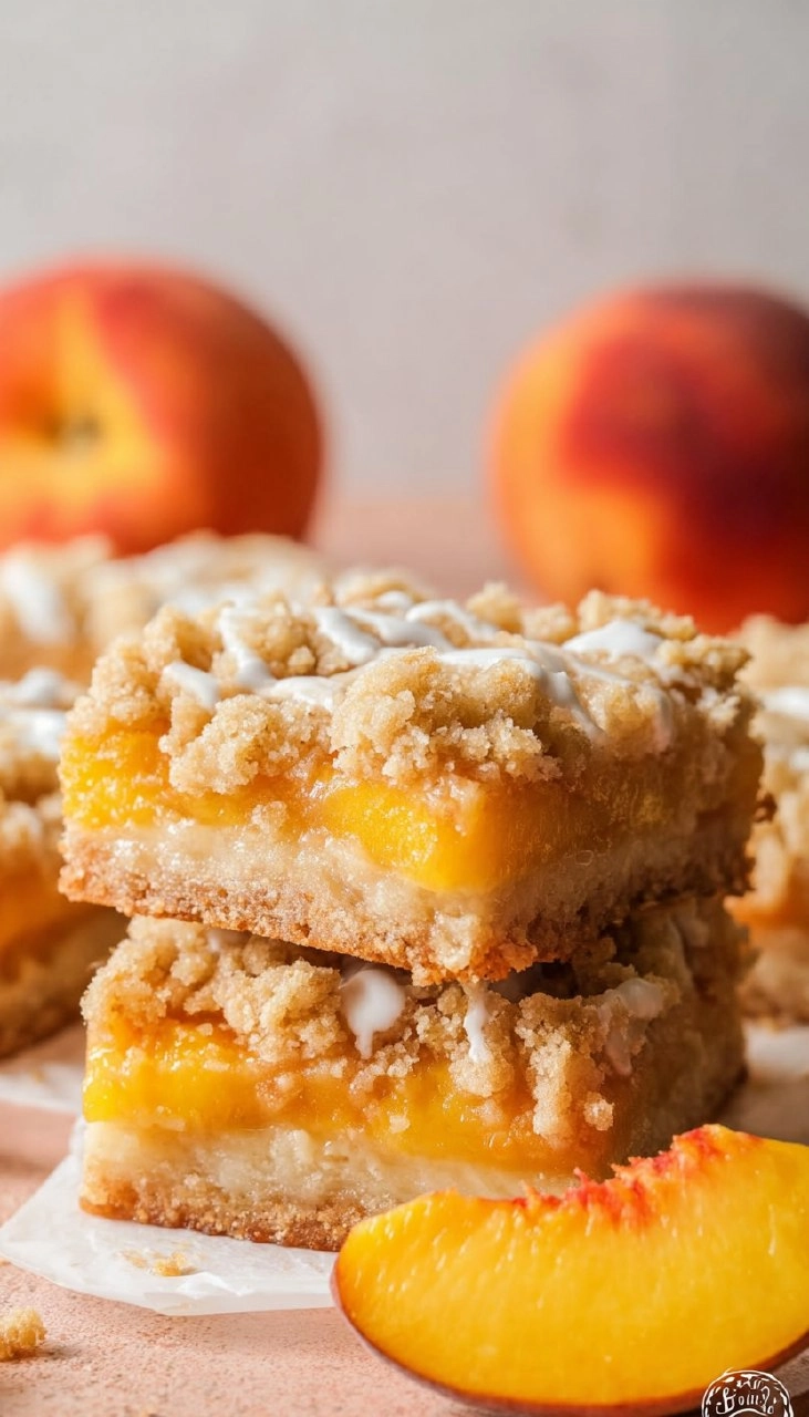 Peach Crumb Bars
