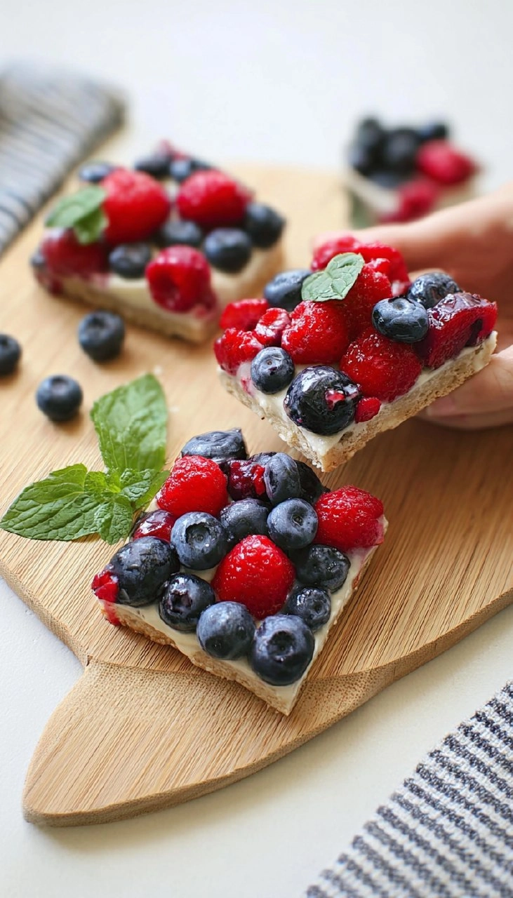 Red, White, and Blue Berry Dessert Bites