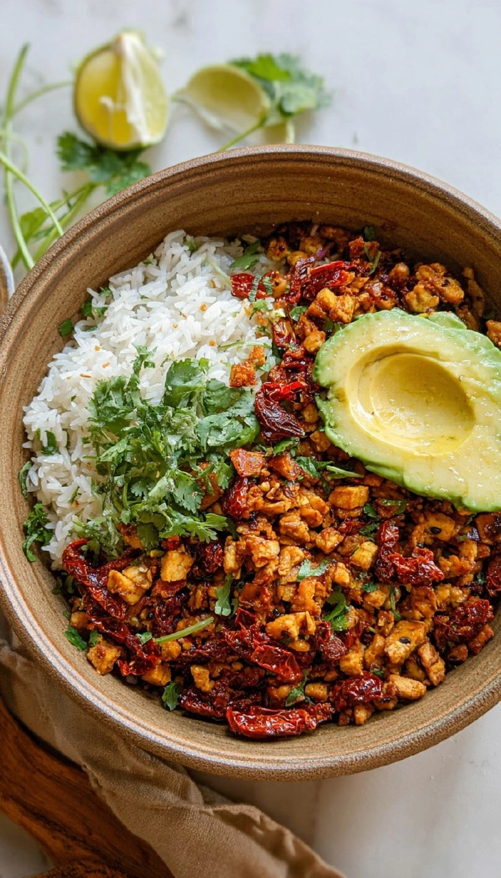 Shredded Sun-Dried Tomato Tempeh Stir-Fry