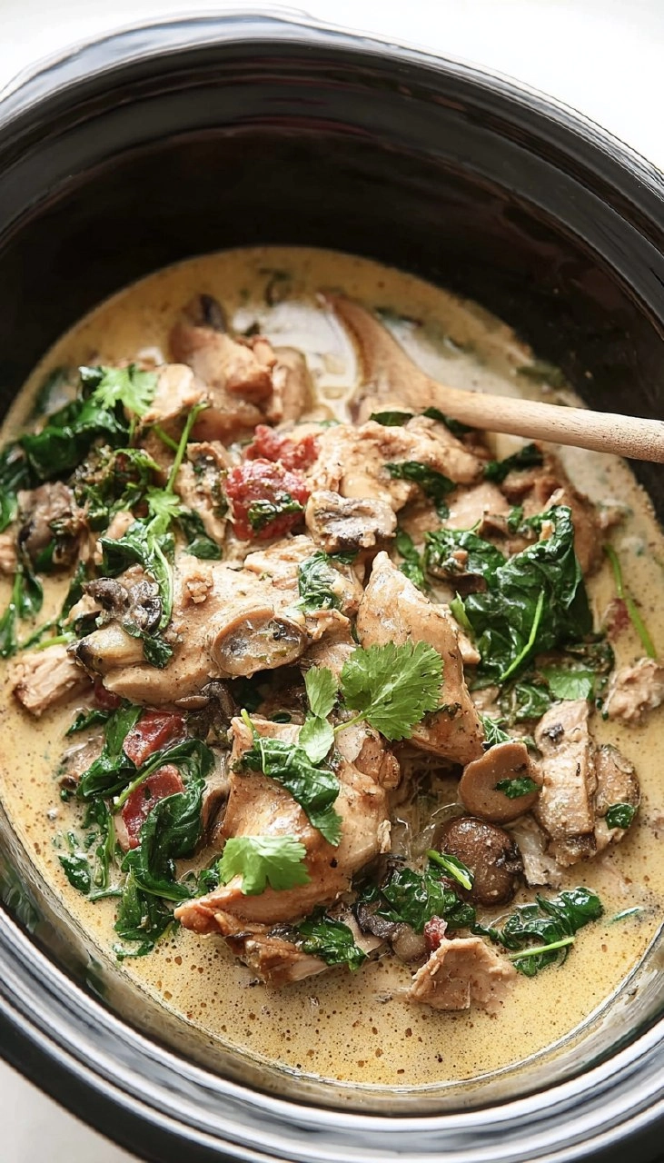Slow Cooker Tuscan Chicken (Creamy, 10-Minute Prep)