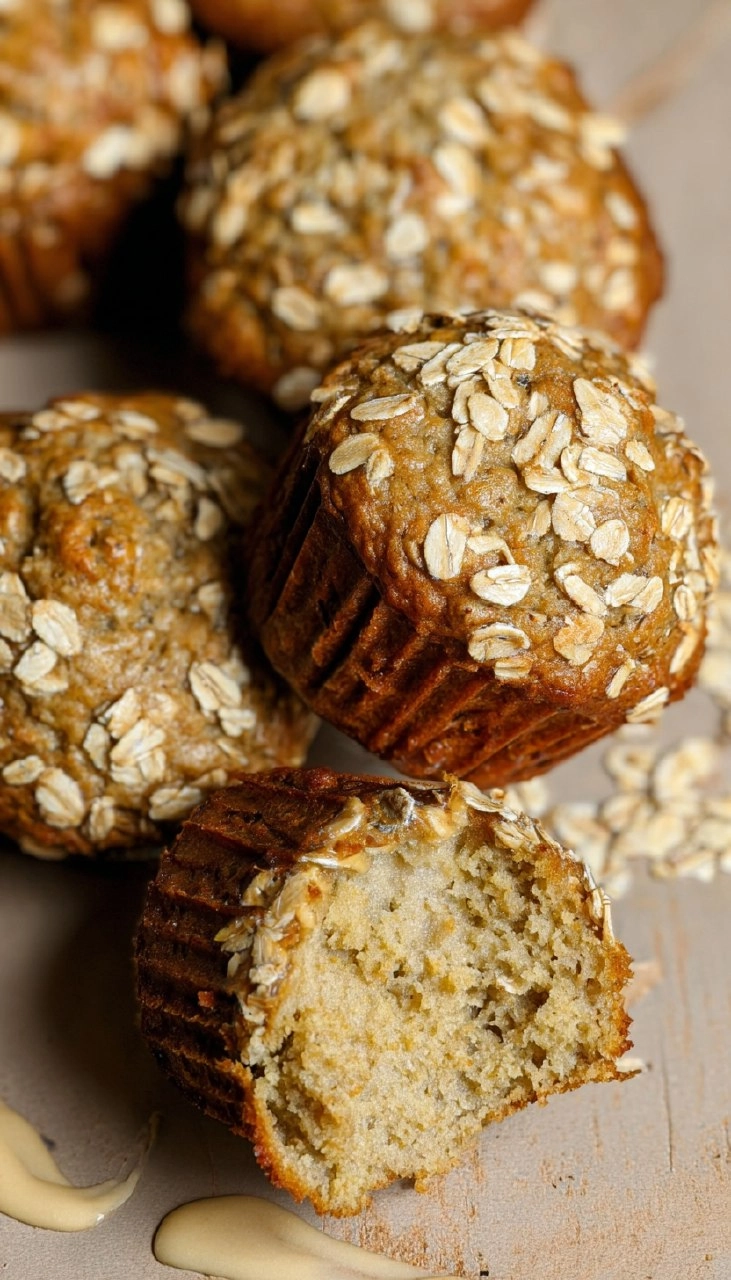 Apple Oat Muffins with Greek Yogurt