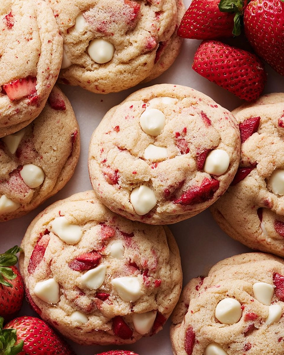 Strawberries and Cream Cookies (The Best Strawberry Flavor!)