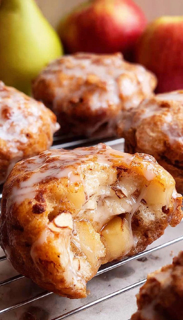 Air Fryer Apple Fritters (With Glaze) 105 Air Fryer Apple Fritters (With Glaze)