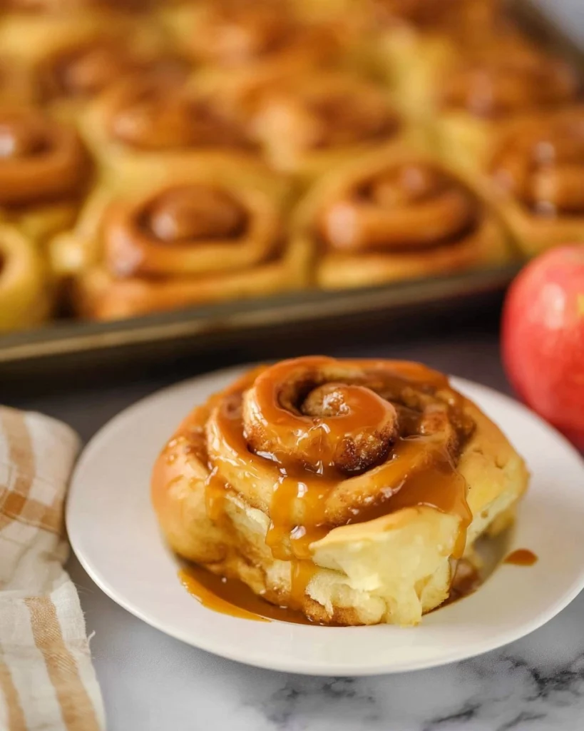 Caramel-Apple-Cinnamon-Rolls-Recipe