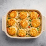 Chicken-Pot-Pie-Casserole-With-Biscuits-Recipe