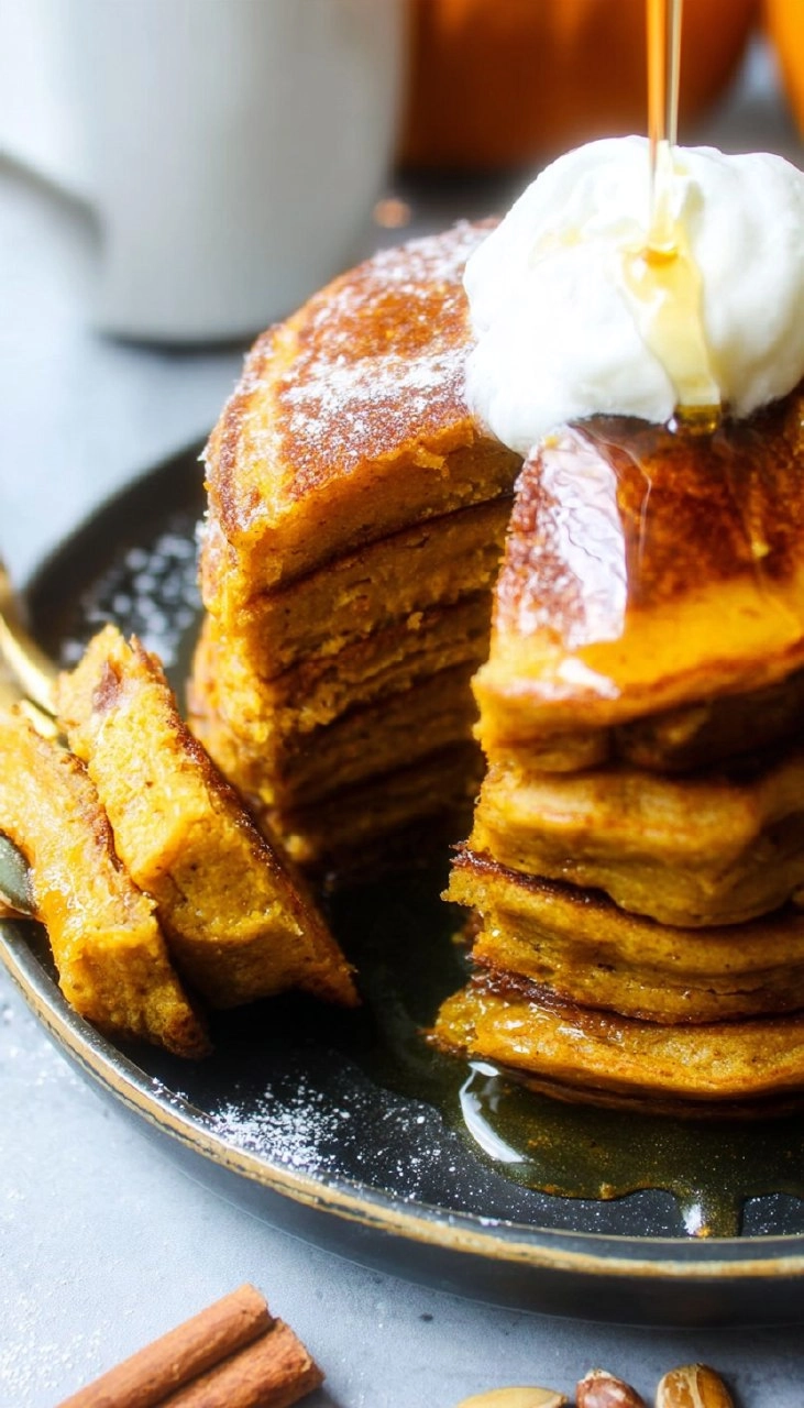 Fluffy Pumpkin Pancakes