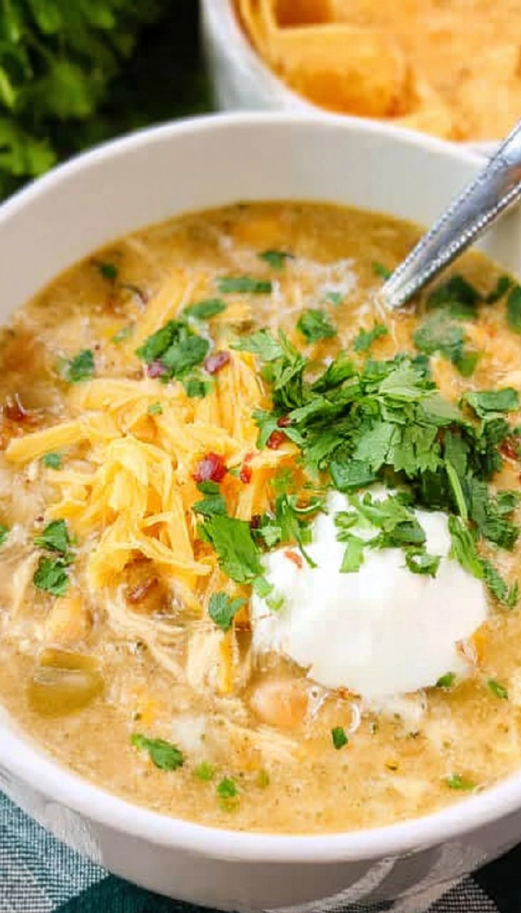 Green Chile Chicken Enchilada Soup