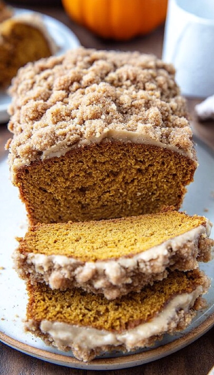 Pumpkin Bread with Crumb Topping