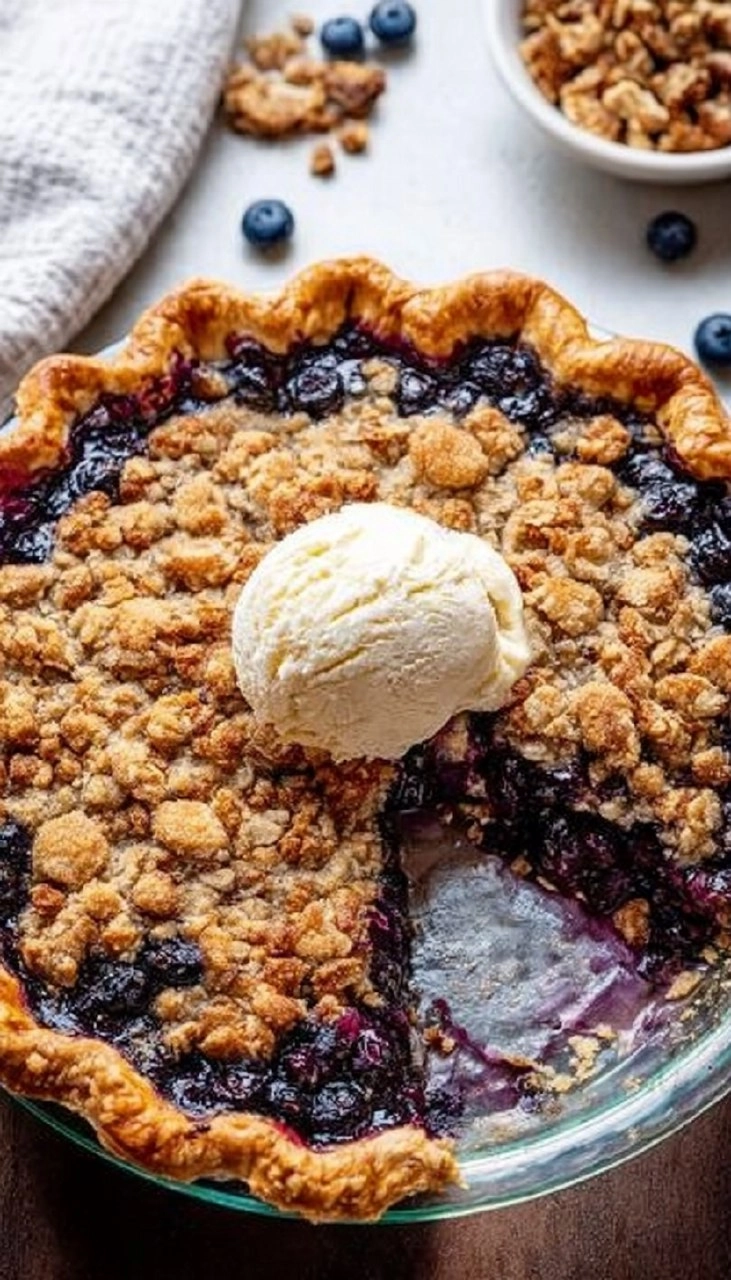 Blueberry Crumble Pie