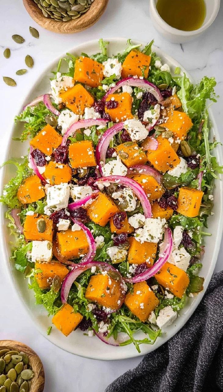 Butternut Squash and Feta Salad