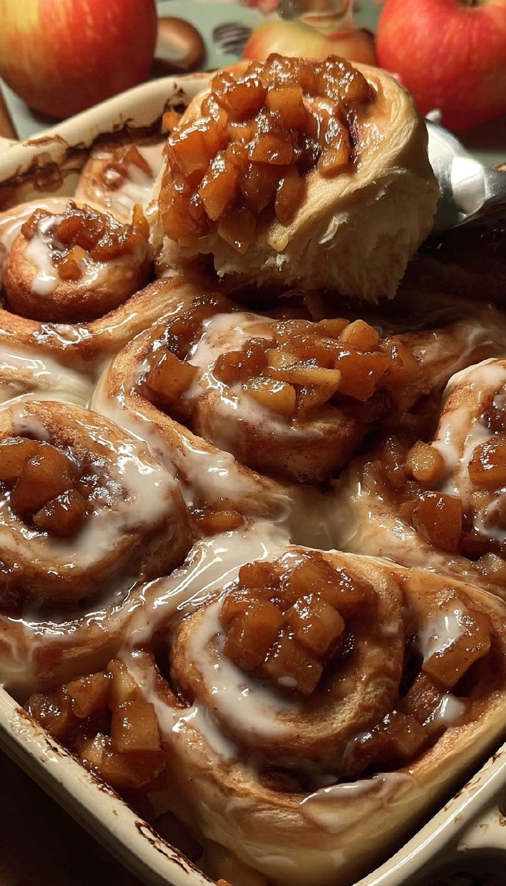 Gooey Apple Cinnamon Rolls with Apple Pie Filling 200 Gooey Apple Cinnamon Rolls with Apple Pie Filling