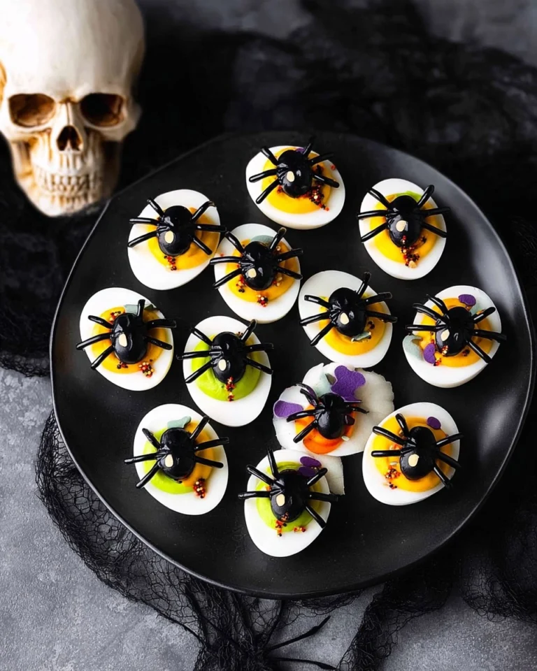 Halloween Spider Deviled Eggs 206 Halloween-Spider-Deviled-Eggs-Recipe